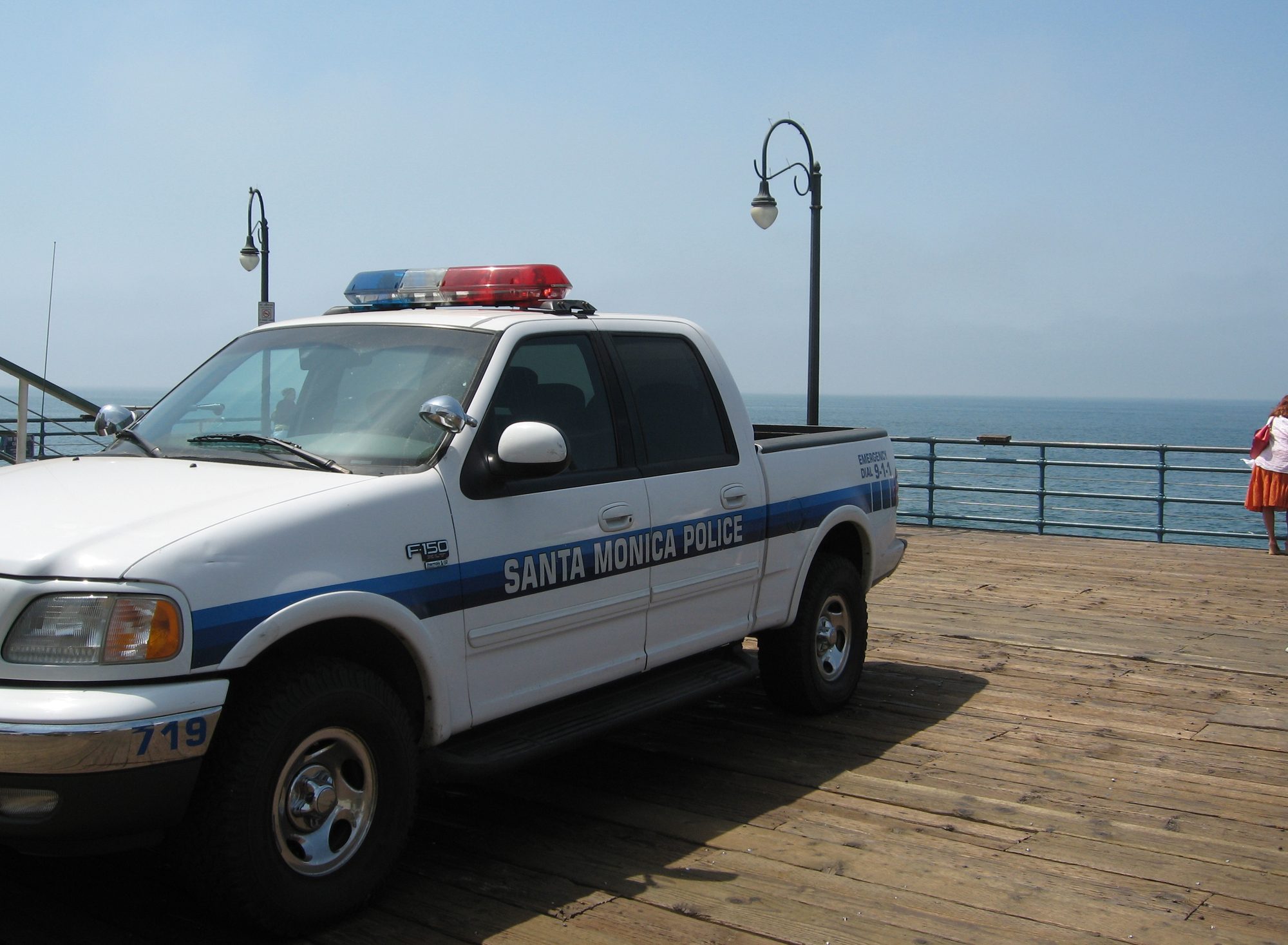 Santa Monica Police on the Santa Monica Pier.