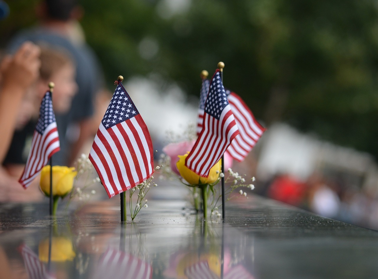 Usa, september 11th, memorial, monument, new york, manhattan, flag, september 11th, september 11th, september 11th, sept