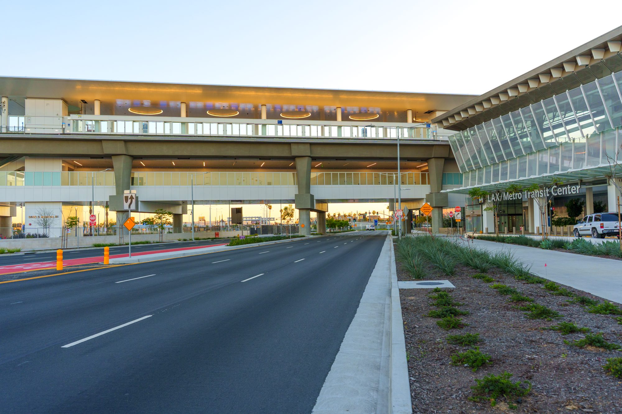Modern LAX Transportation Hub Infrastructure