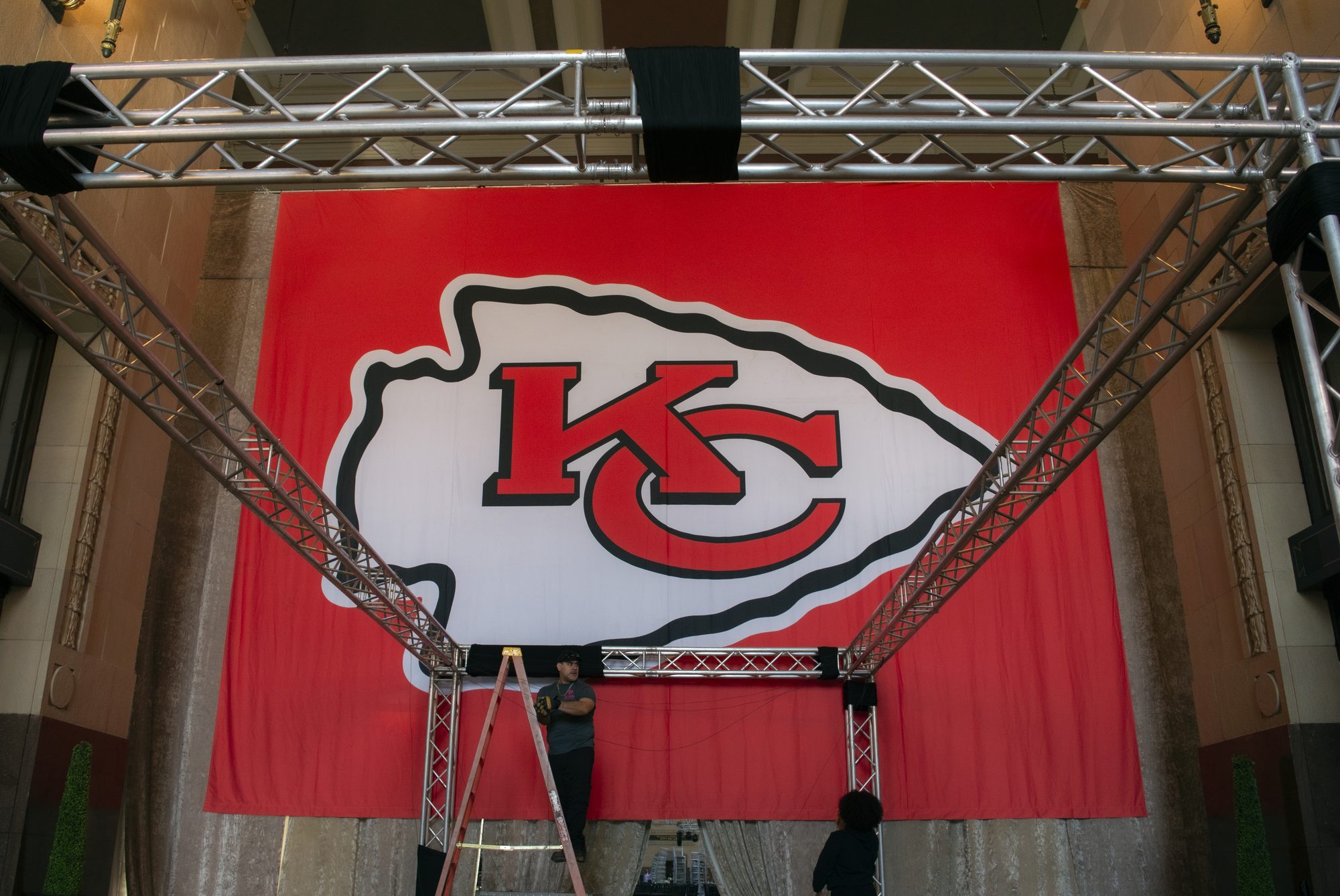Kansas City Chiefs fan art displayed in Kansas City, Mo. www.RoyHarryman.com
