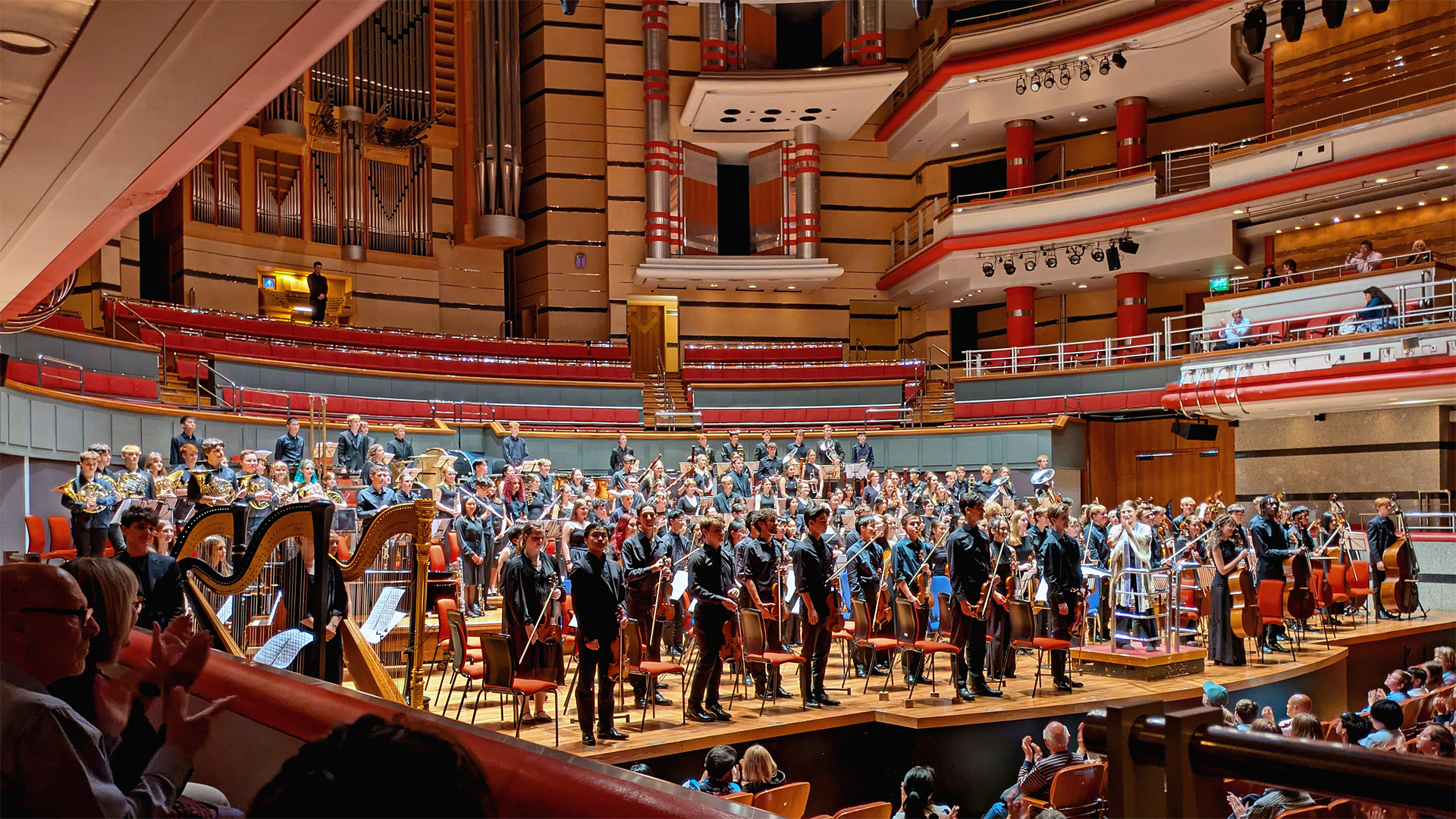 National Youth Orchestra in Symphony Hall, Birmingham