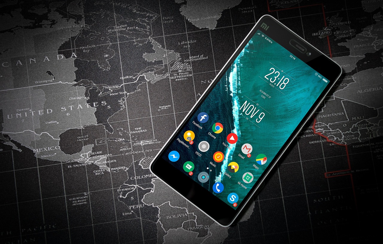 Phone, android, apps, world map, applications, cellphone, communication, display, electronics, mobile phone, screen, sma