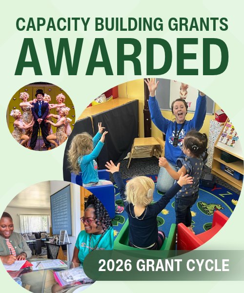 A promotional graphic announcing the 2026 DuPage Foundation Capacity Building Grants Awarded.