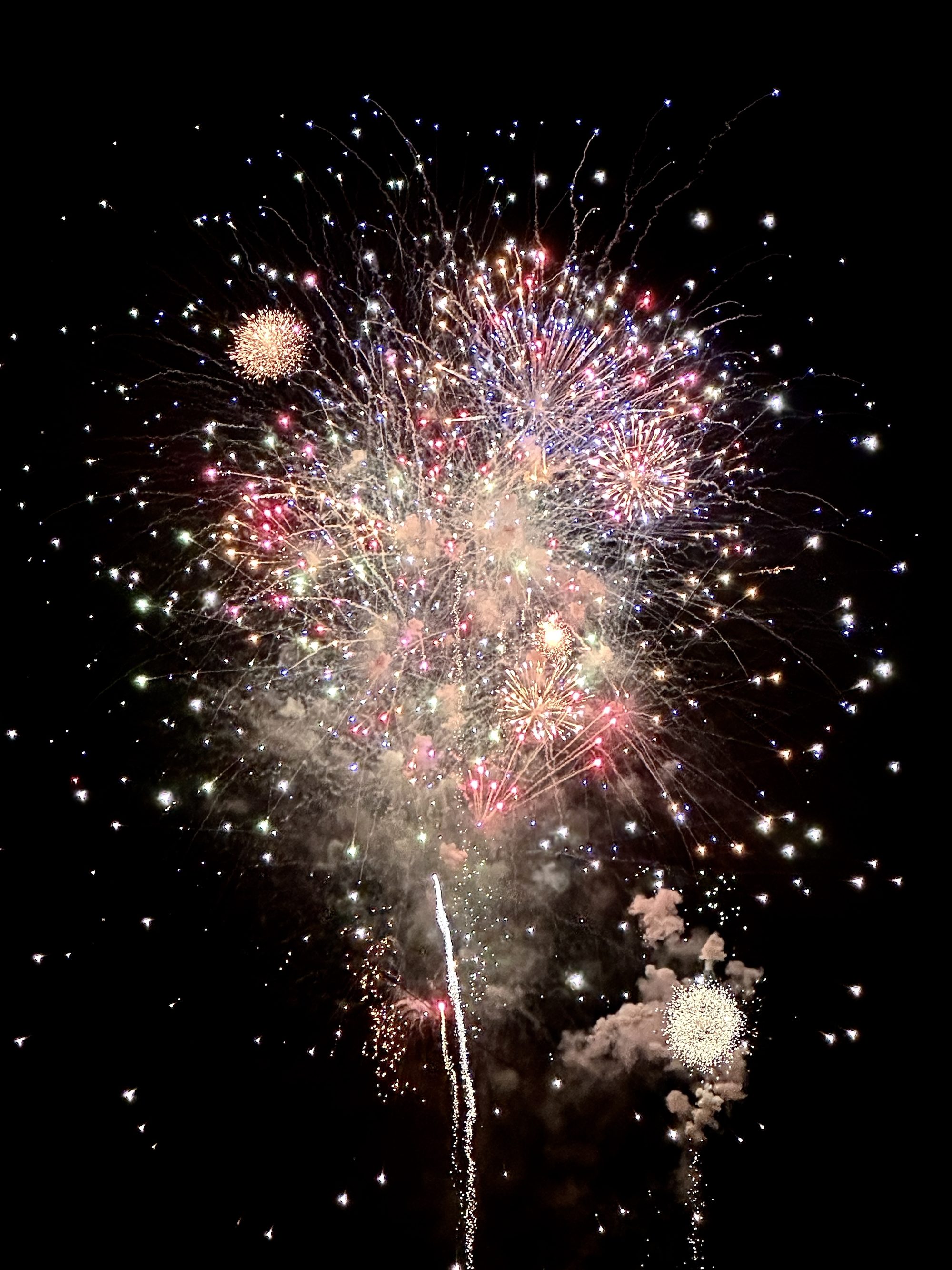 United States Semiquincentennial fireworks in Middletown, Virginia.
