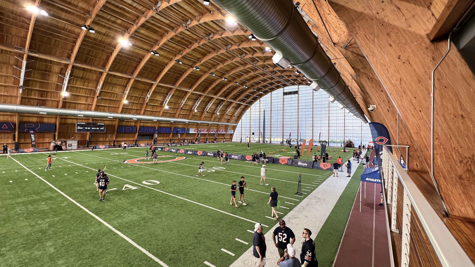 A picture of the Walter Payton Training Center at Halas Hall, where the Chicago Bears practice.