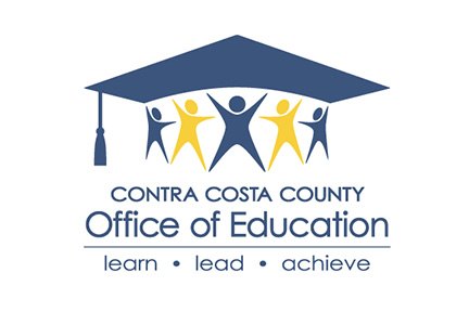 Contra Costa County Office of Education logo with graduation cap and stylized figures.
