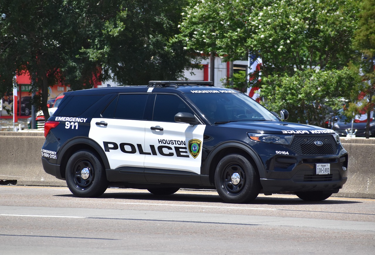 Houston police department, cruiser, car, vehicle, highway patrol, auto, automobile, automotive, hpd, cop, security, emer