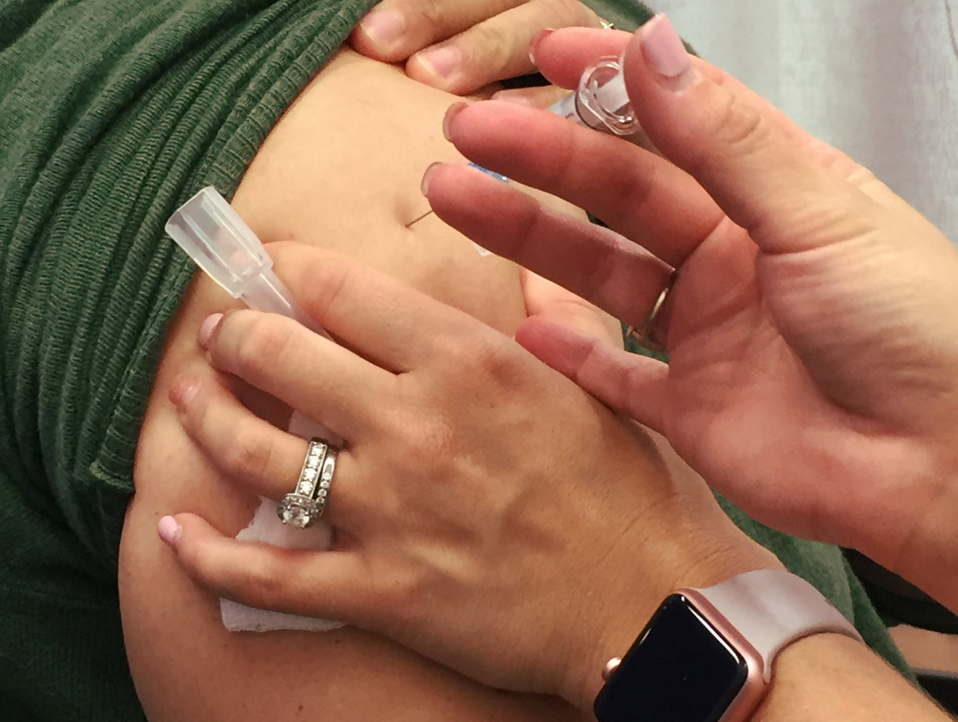 A woman receives the seasonal influenza vaccine (flu shot). Credit: NIAID
