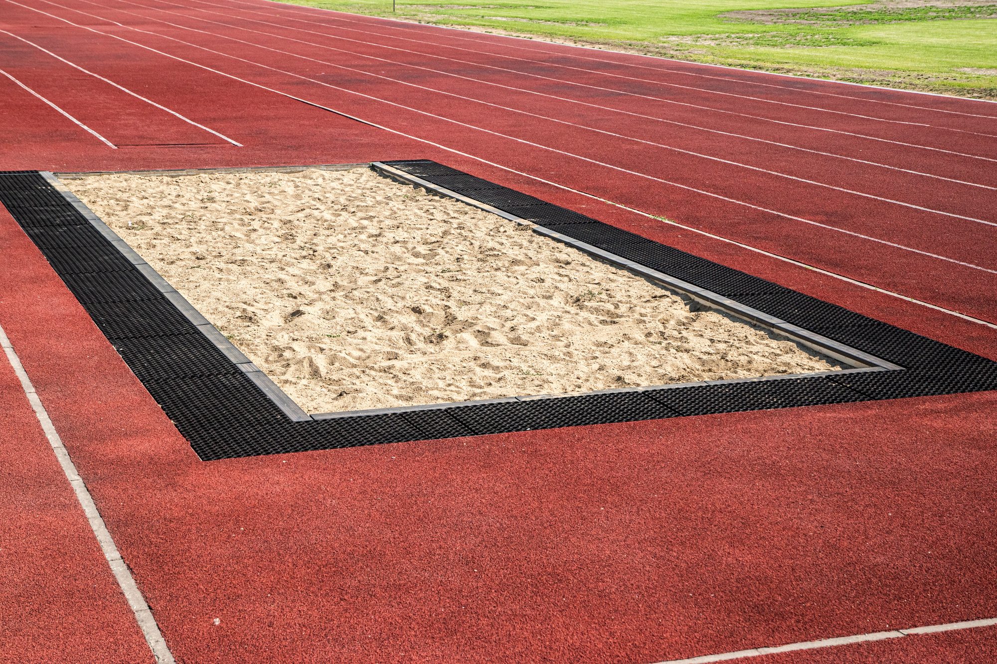 Long jump sand pit