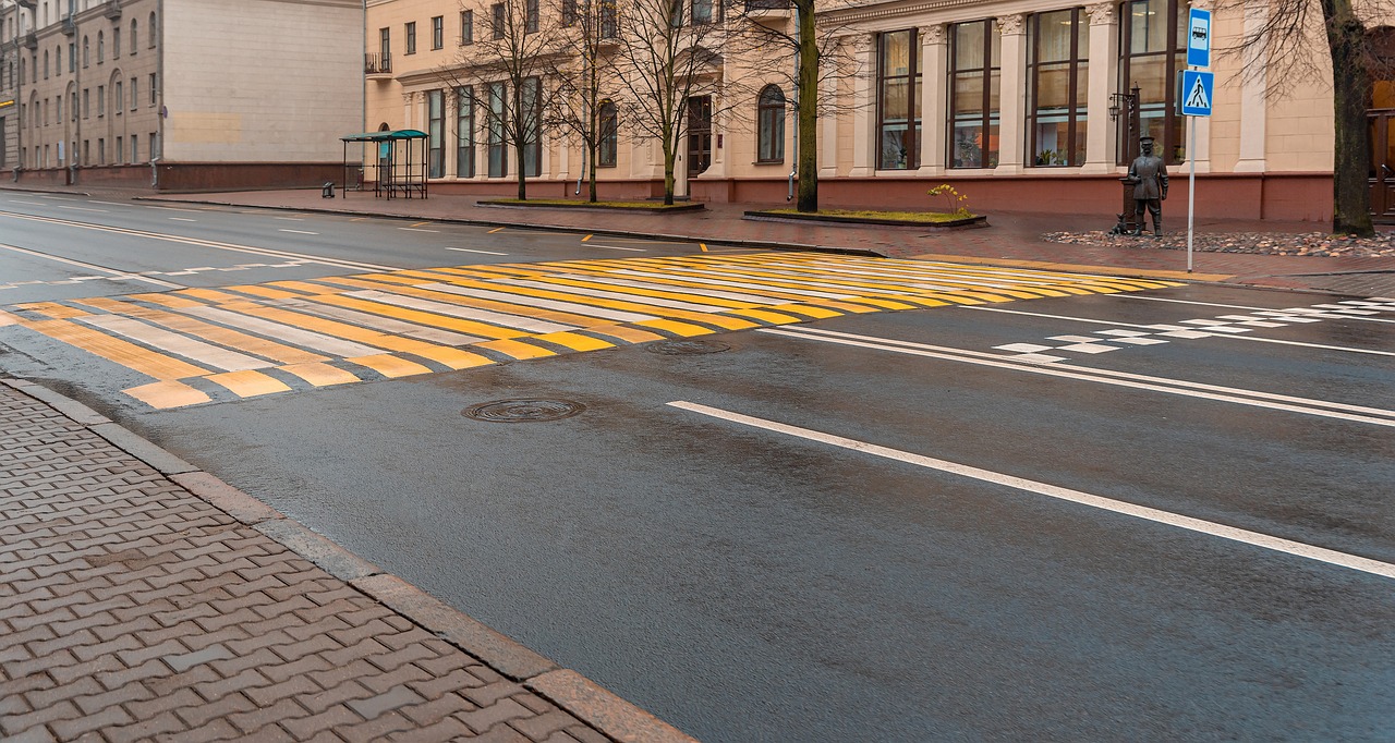 Street, zebra, crosswalk, traffic, crossing, road, city, urban, walking, pedestrian, walk, handsome, lonely, trucks, cro