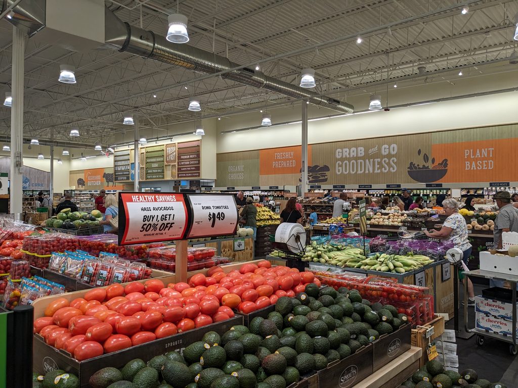Produce section of Sprouts