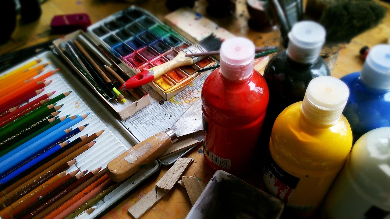 Painting, pencils, paint, pens, watercolor, acrylic, watercolor painting, art tools, art materials, painting, painting, 