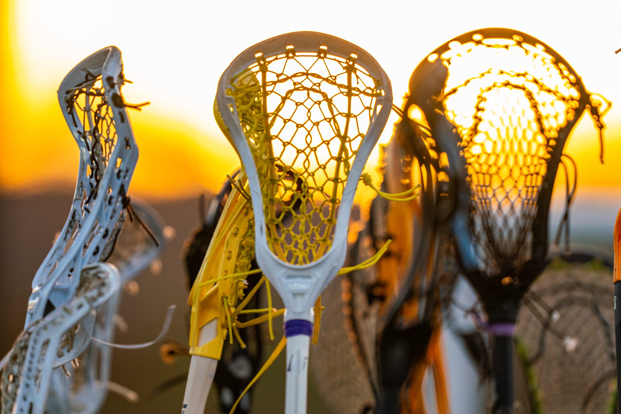 Girls Lacrosse Sticks at Sunset 7
