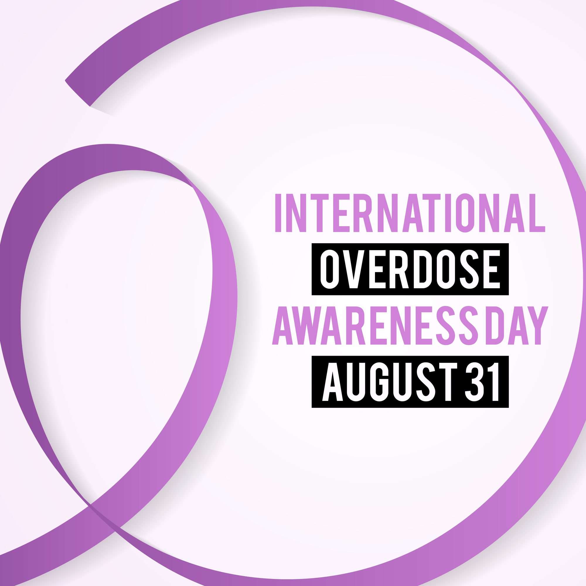 International Overdose Awareness Day, August 31. Vector Illustration Template for Banner, Poster, Greeting Card and Background.