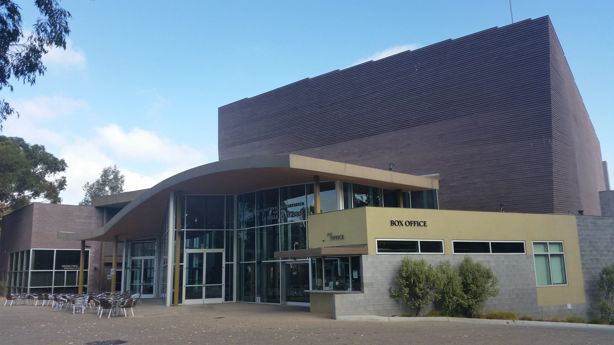 Northwest exterior of the La Jolla Playhouse