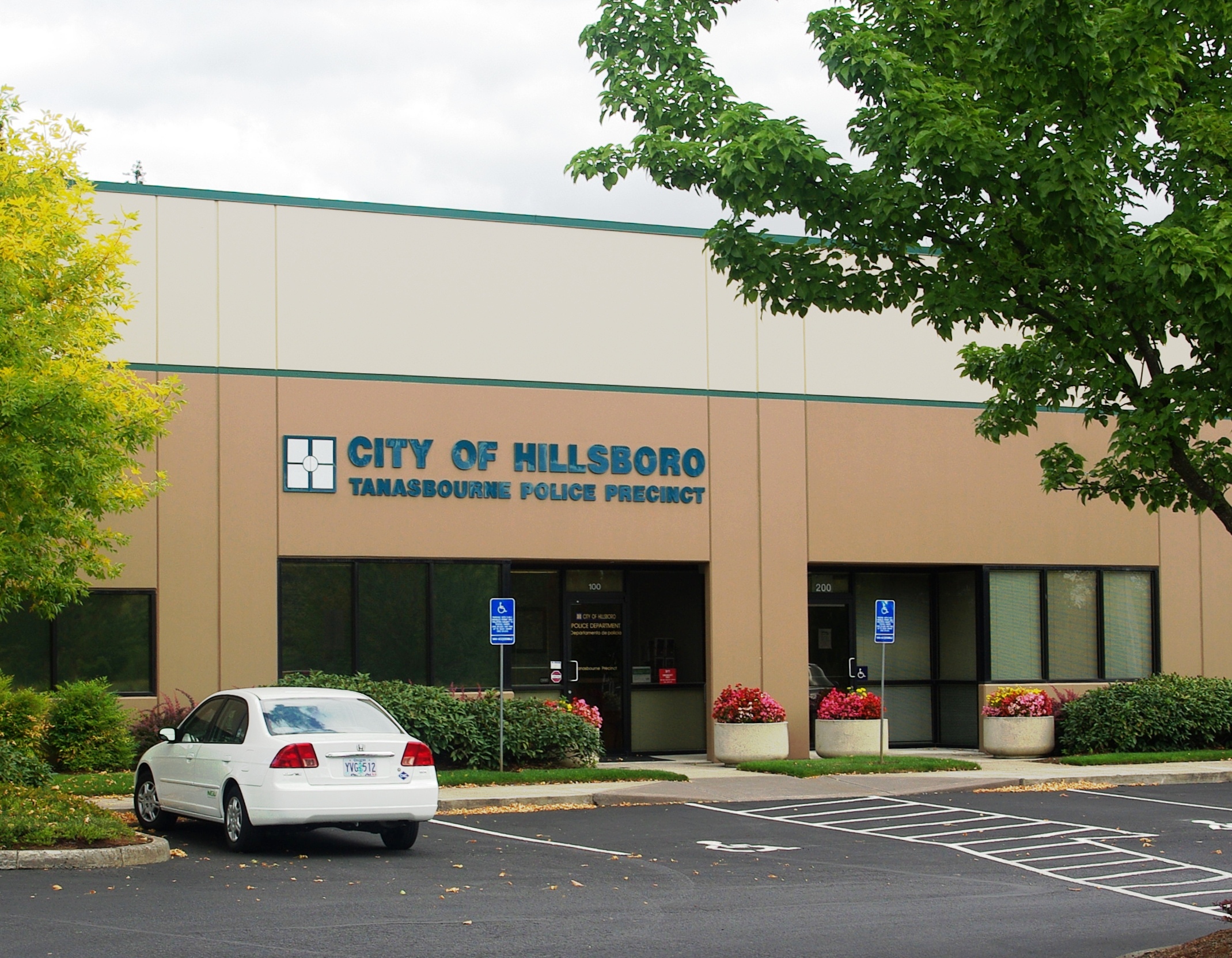 Exterior of the City of Hillsboro Tanasbourne Police Precinct building.