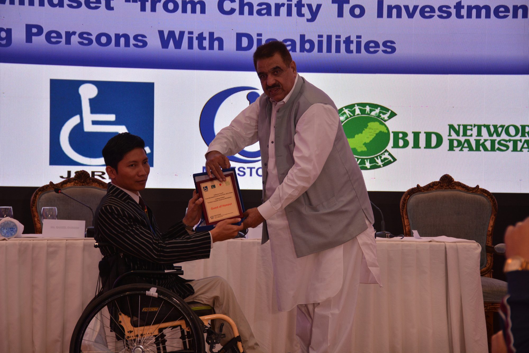 Nay Lin Soe participated in disability rights movement of Pakistan