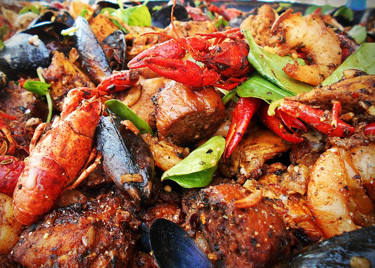 Cajun, food, cooking, crawfish, louisiana, mussels, spices, seafood, stew, rustic, cuisine, paprika, creole, fish, gumbo