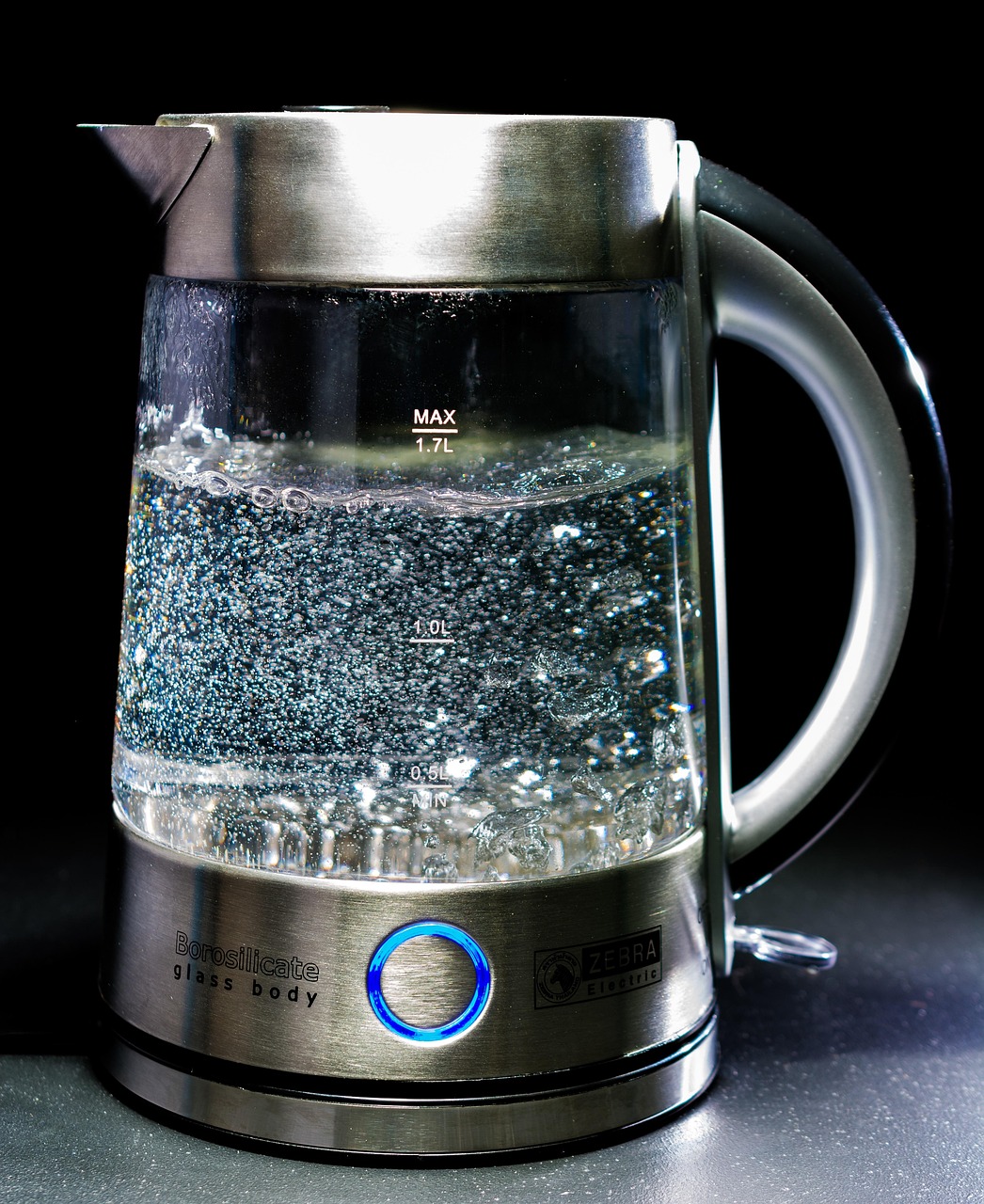 Water heater, glass, water, blow, gerärt, hot, cook, nature, stainless steel, boil water, gush, air bubbles