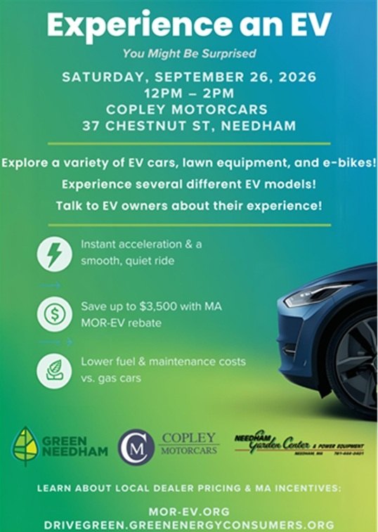 Event flyer showing details for an electric vehicle showcase on September 26, 2026.