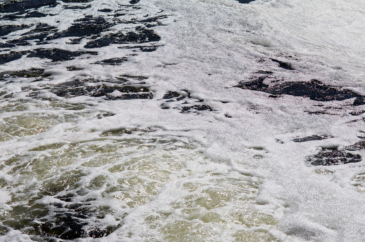 Water, sewage, pollution, nature, plum, ecology, factory, river, cleaning