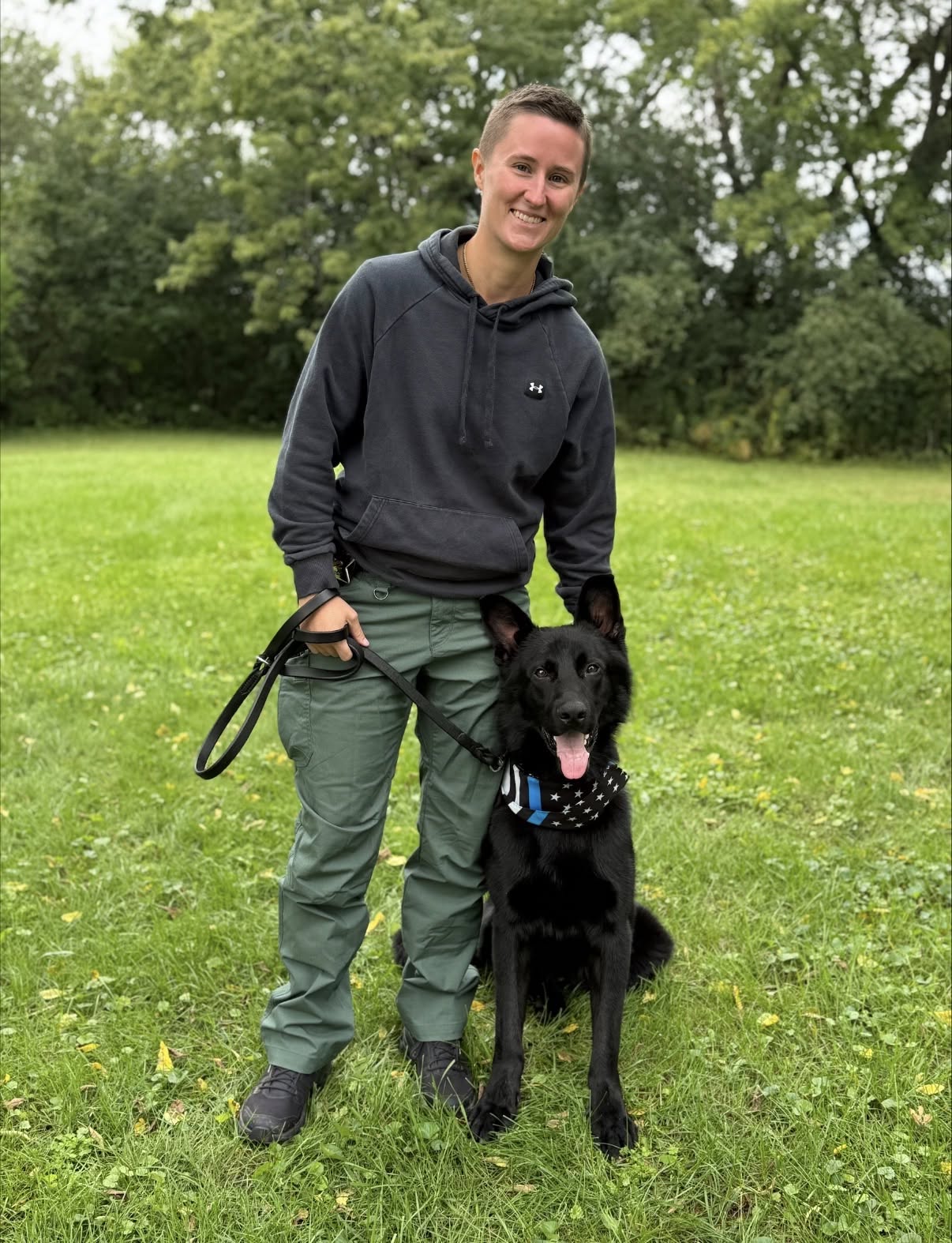 Lake Forest Police officer with K-9