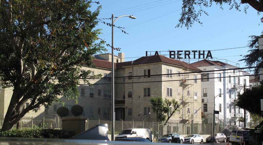 La Bertha Apartments, 960 S. Oxford Ave., Los Angeles, in Koreatown neighborhood.