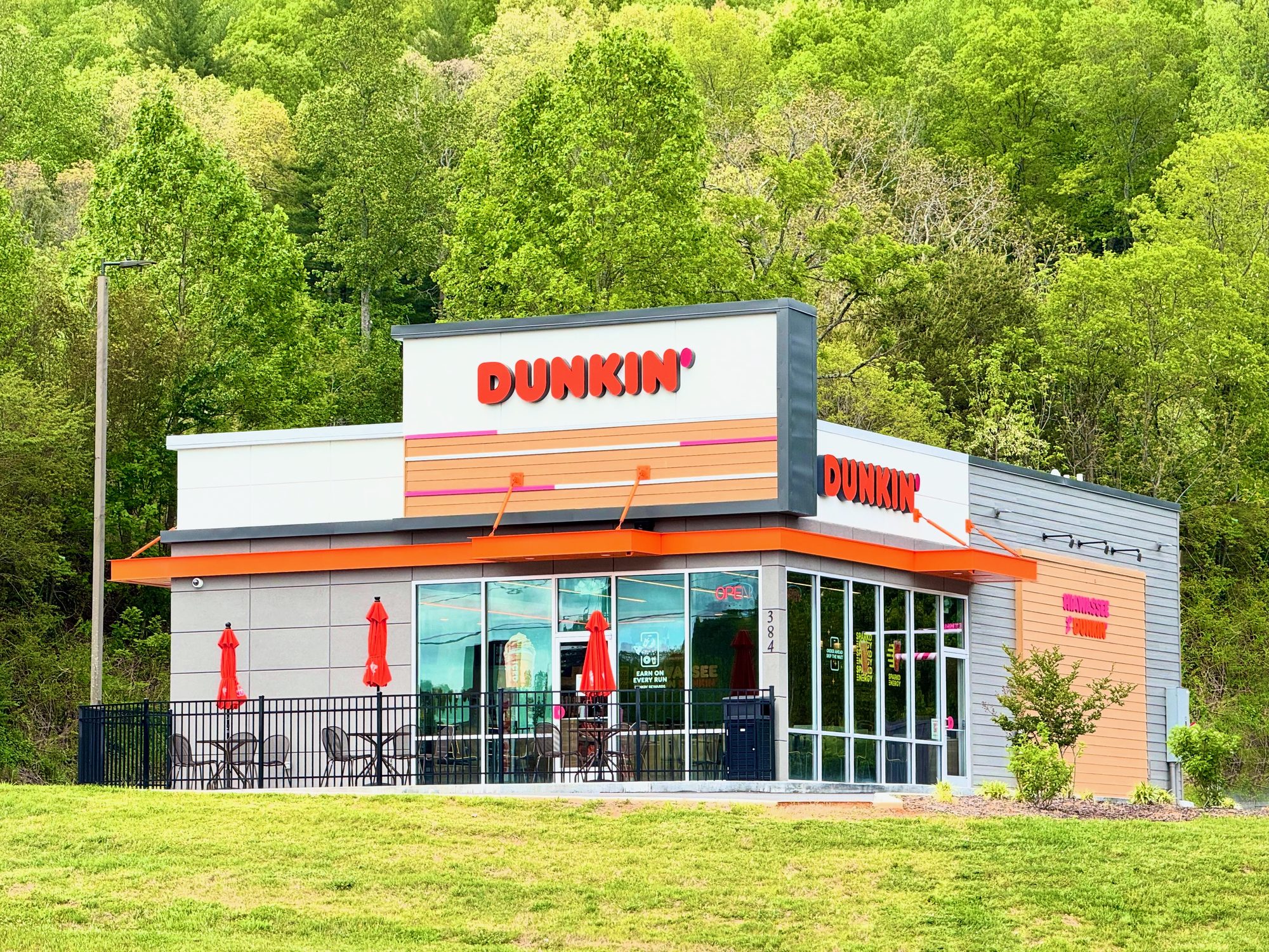 A Dunkin' Donuts restaurant in Hiawassee, Georgia, United States