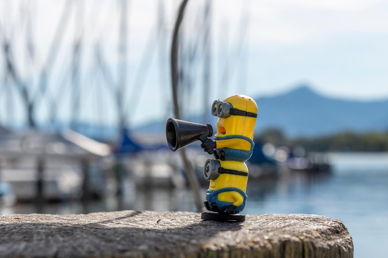 Minion, megaphone, toys, character, childhood, megaphone, megaphone, megaphone, megaphone, megaphone