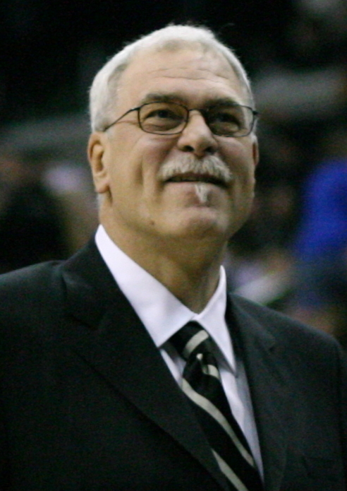 Phil Jackson, an NBA coach with 9 championships, of the Los Angeles Lakers