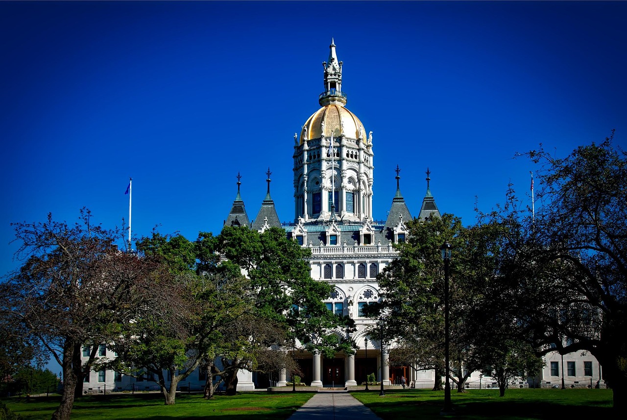 Hartford, connecticut, state capitol, building, structure, capitol, architecture, city, government, historical, scenic,
