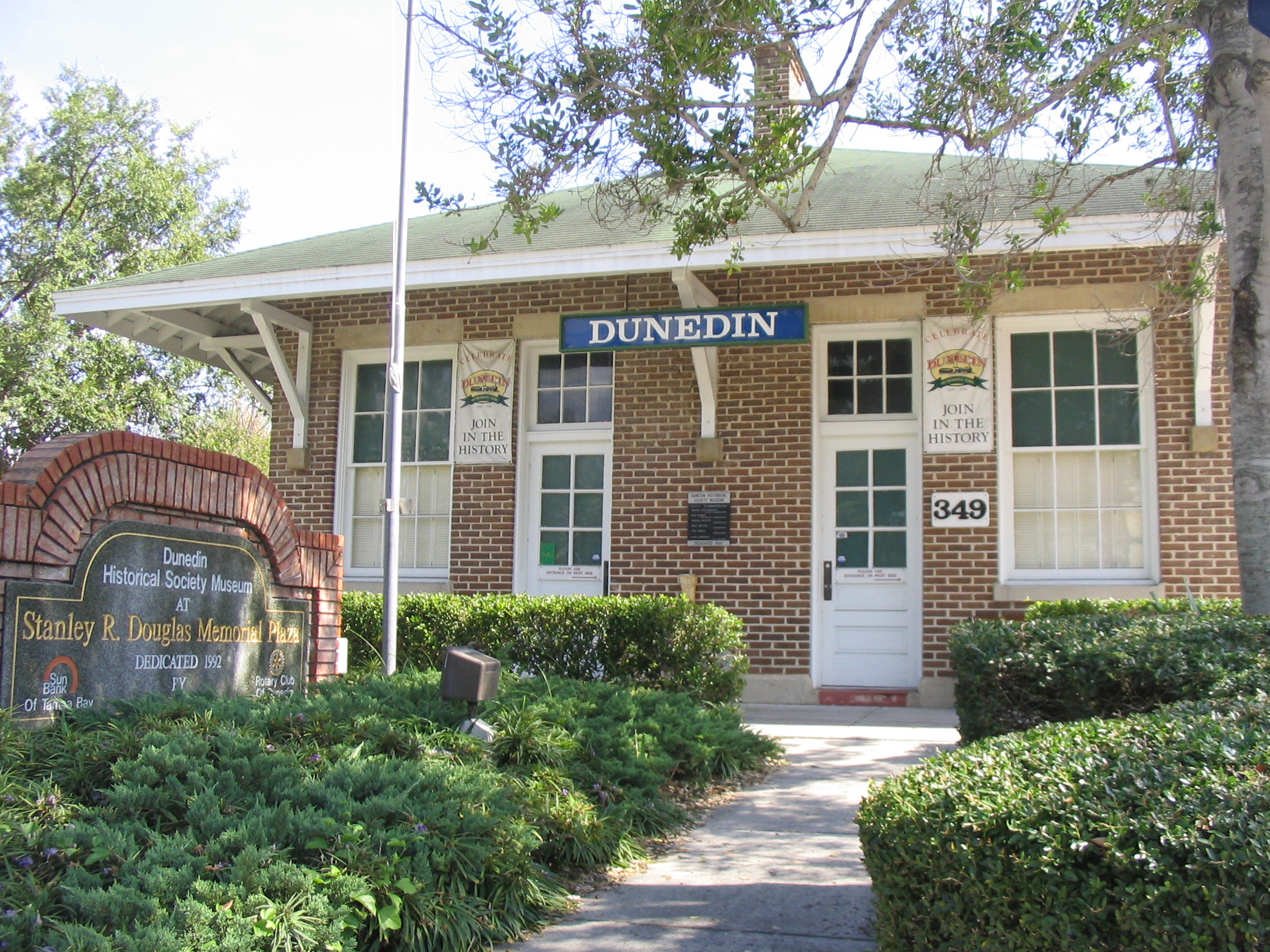 Exterior of a historic building housing the Dunedin History Museum.