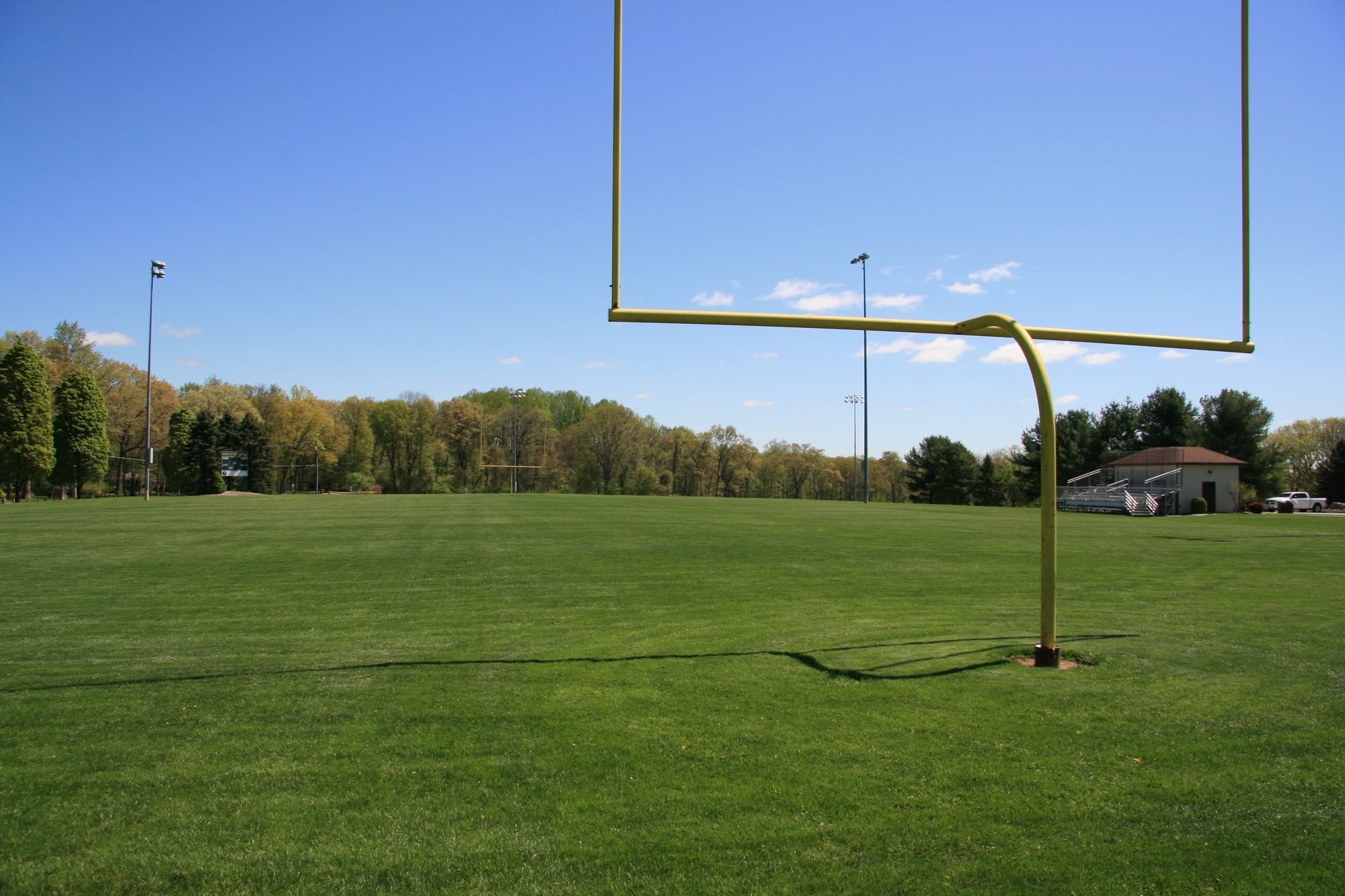 Football Field at Rock Spring Park in Long Valley, NJ. Photo taken for park profile on https://kidzet.com.