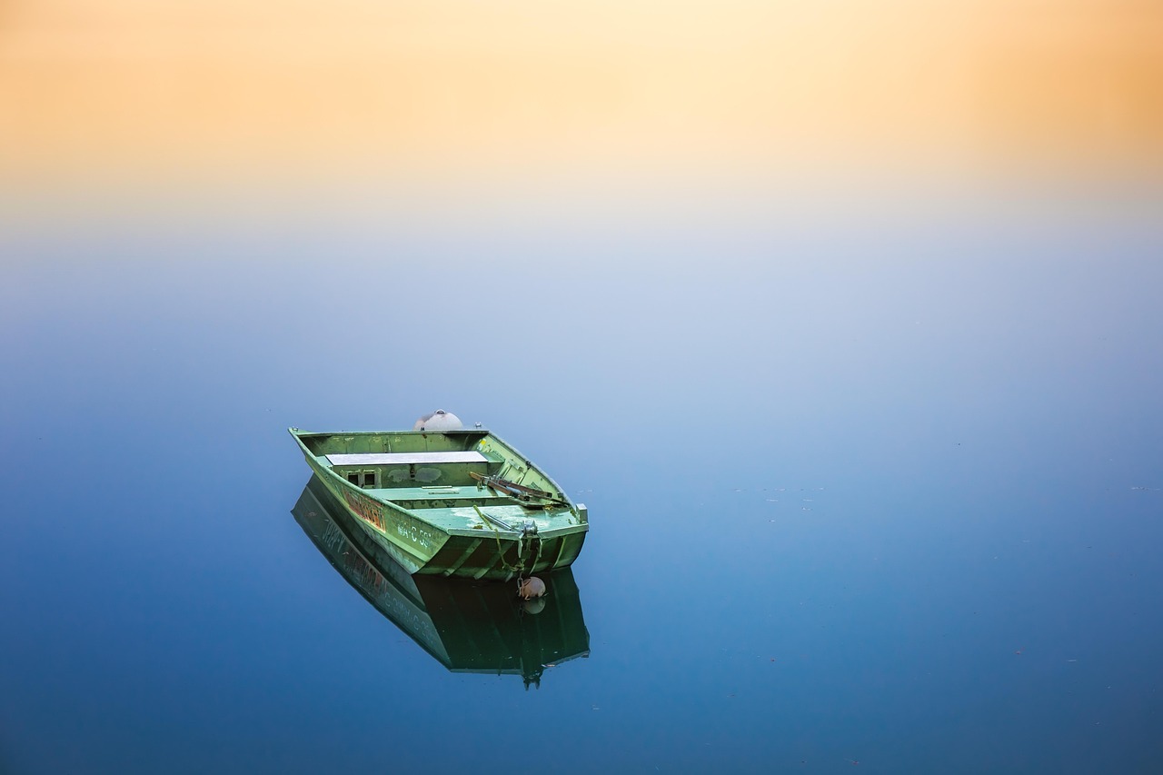 Boat, silence, water, boating, quiet, nature, recreation, zen, windstilll
