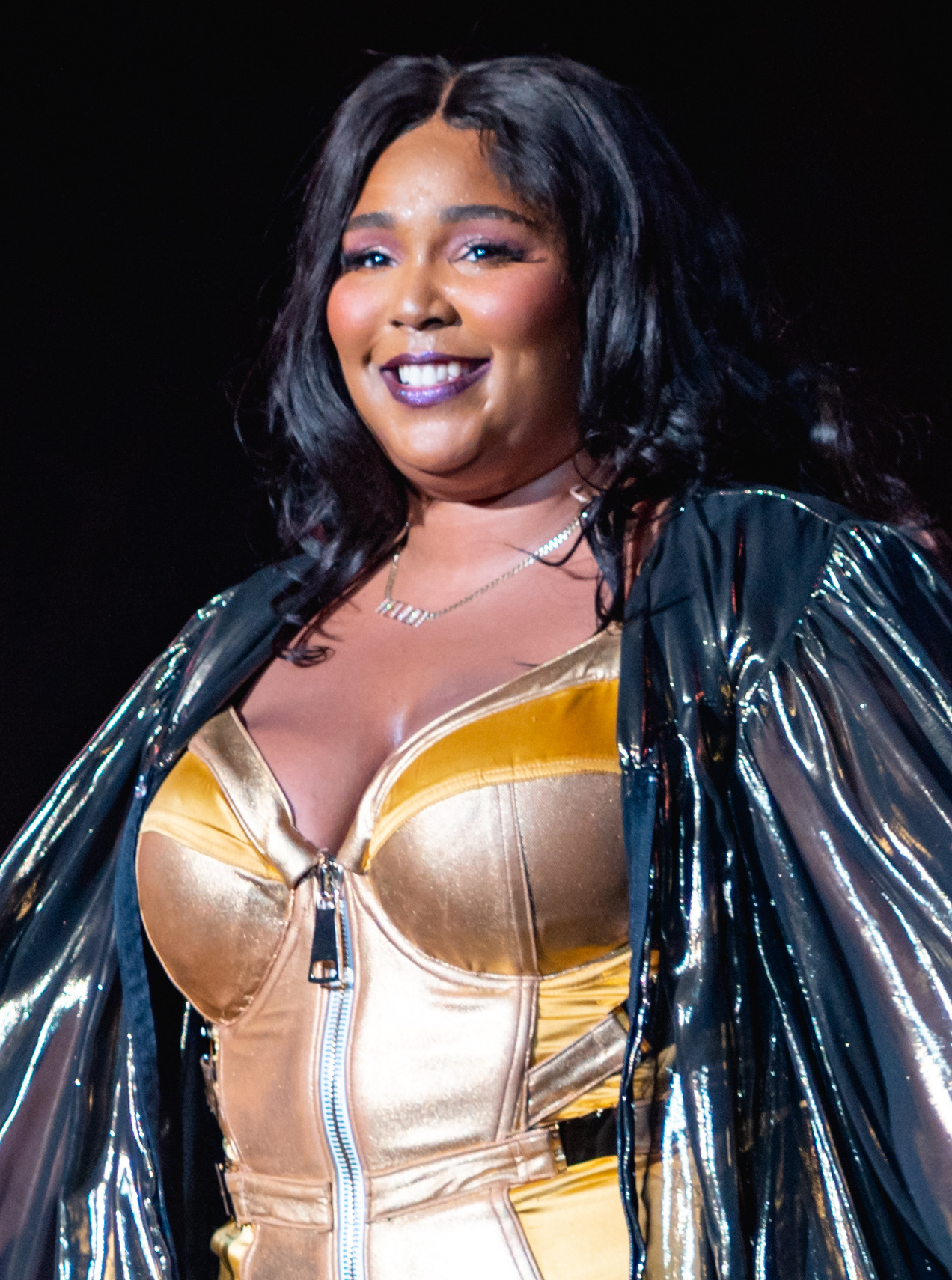 American rapper and singer Lizzo (i.e. Melissa Viviane Jefferson) in 2019
