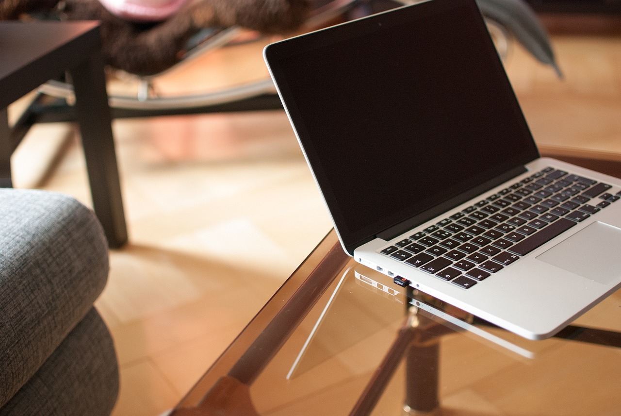 Computer, laptop, connection, desk, furniture, glass top table, indoors, internet, wireless, wireless technology, table,