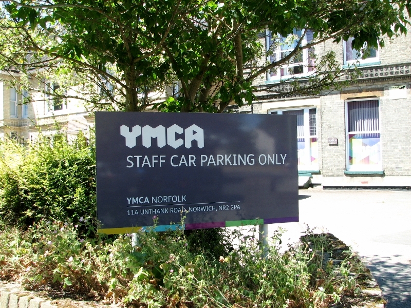 YMCA sign