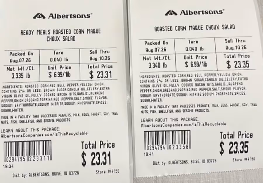 Albertsons Companies recall 2