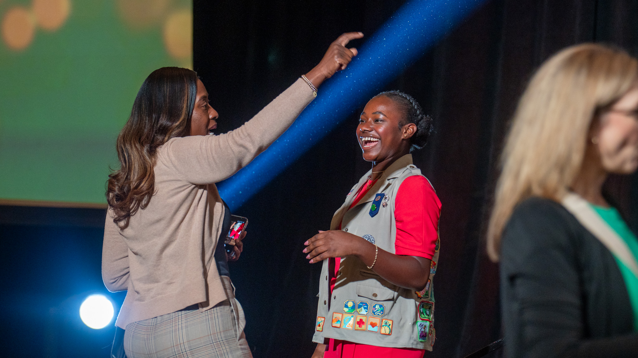 Canaan, a senior at Carl Wunsche Sr. High School, honored at the Girl Scouts of San Jacinto Council’s Success to Significance Luncheon.