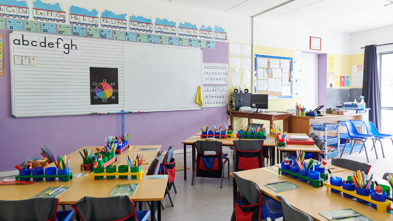 Empty Classroom Kindergarten