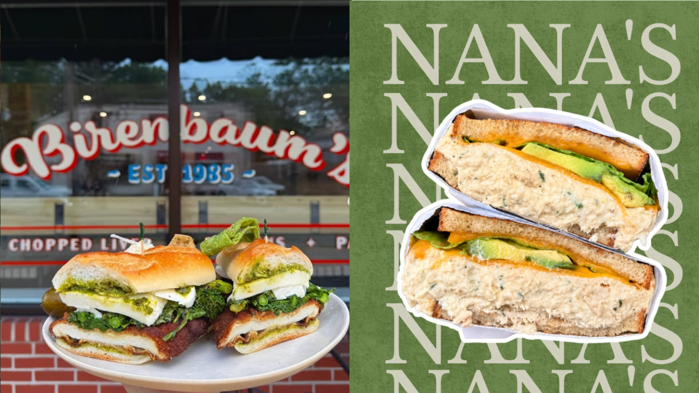 Sandwich in front of store in New Jersey