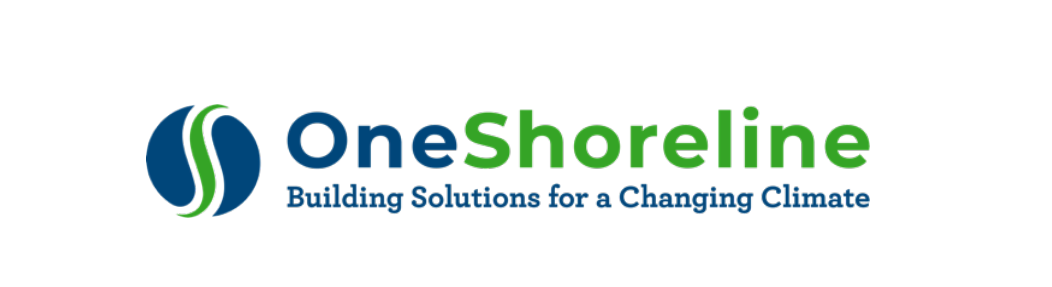 OneShoreline logo with the words “Building Solutions for a Changing Climate.”
