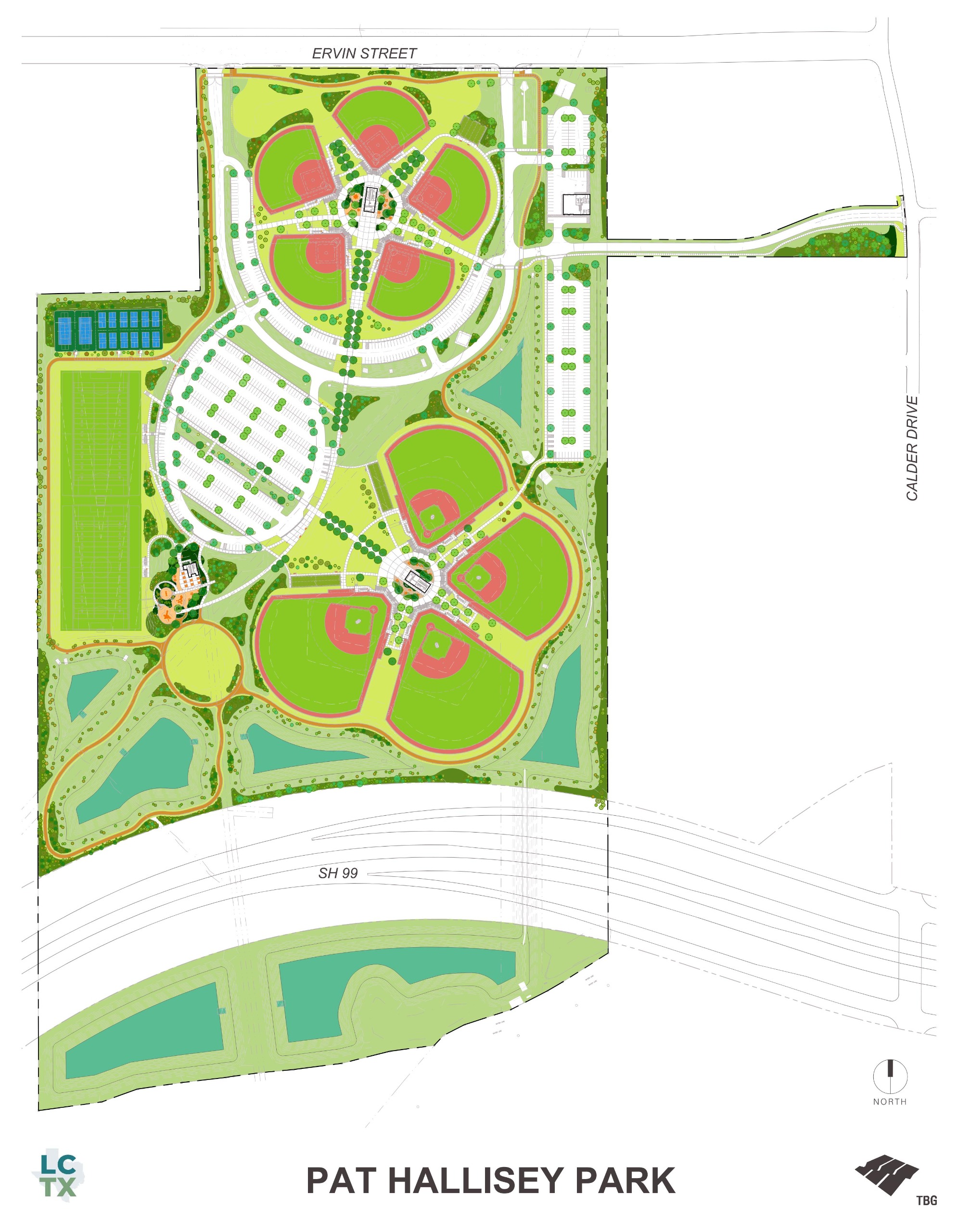 Pat Hallisey Park Plans in League City
