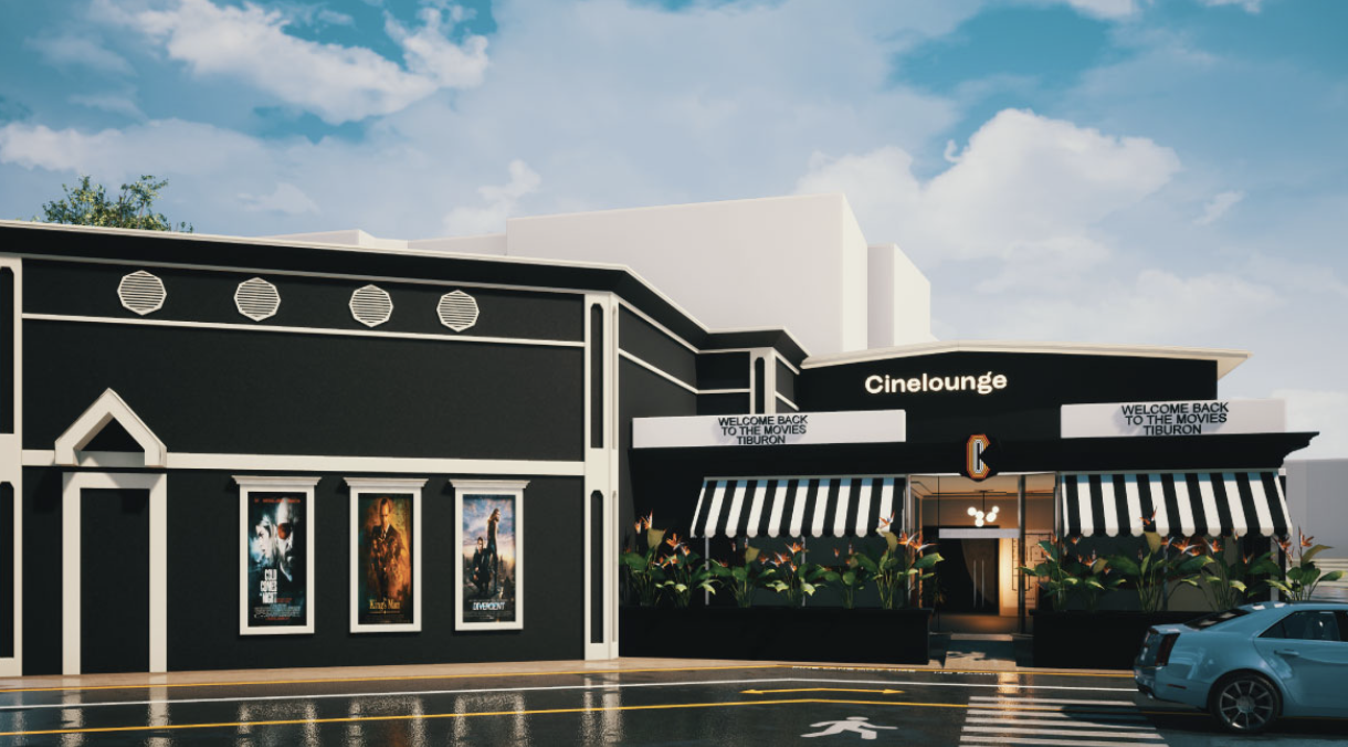 Exterior of Cinelounge Tiburon