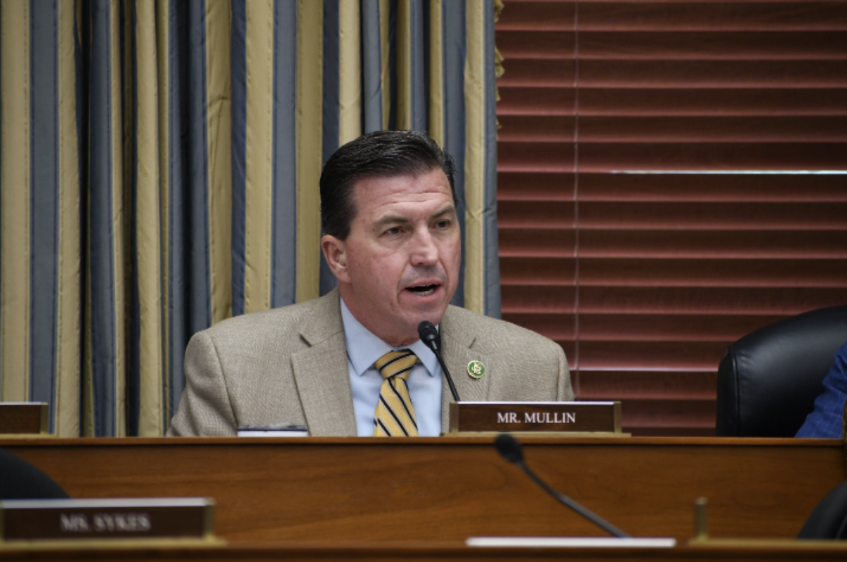 U.S. Rep. Kevin Mullin speaks during a congressional committee hearing.