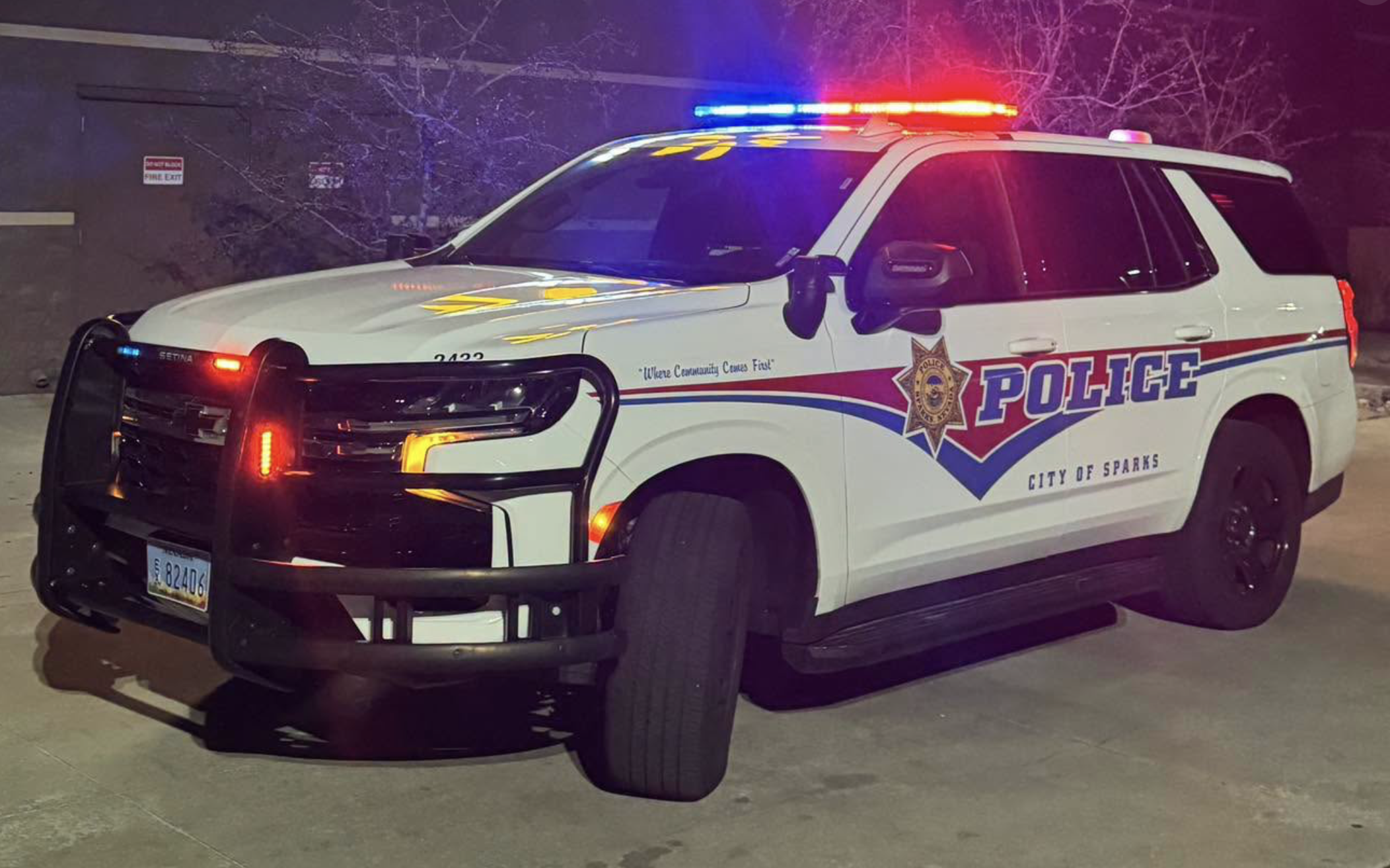 Sparks Police Vehicle
