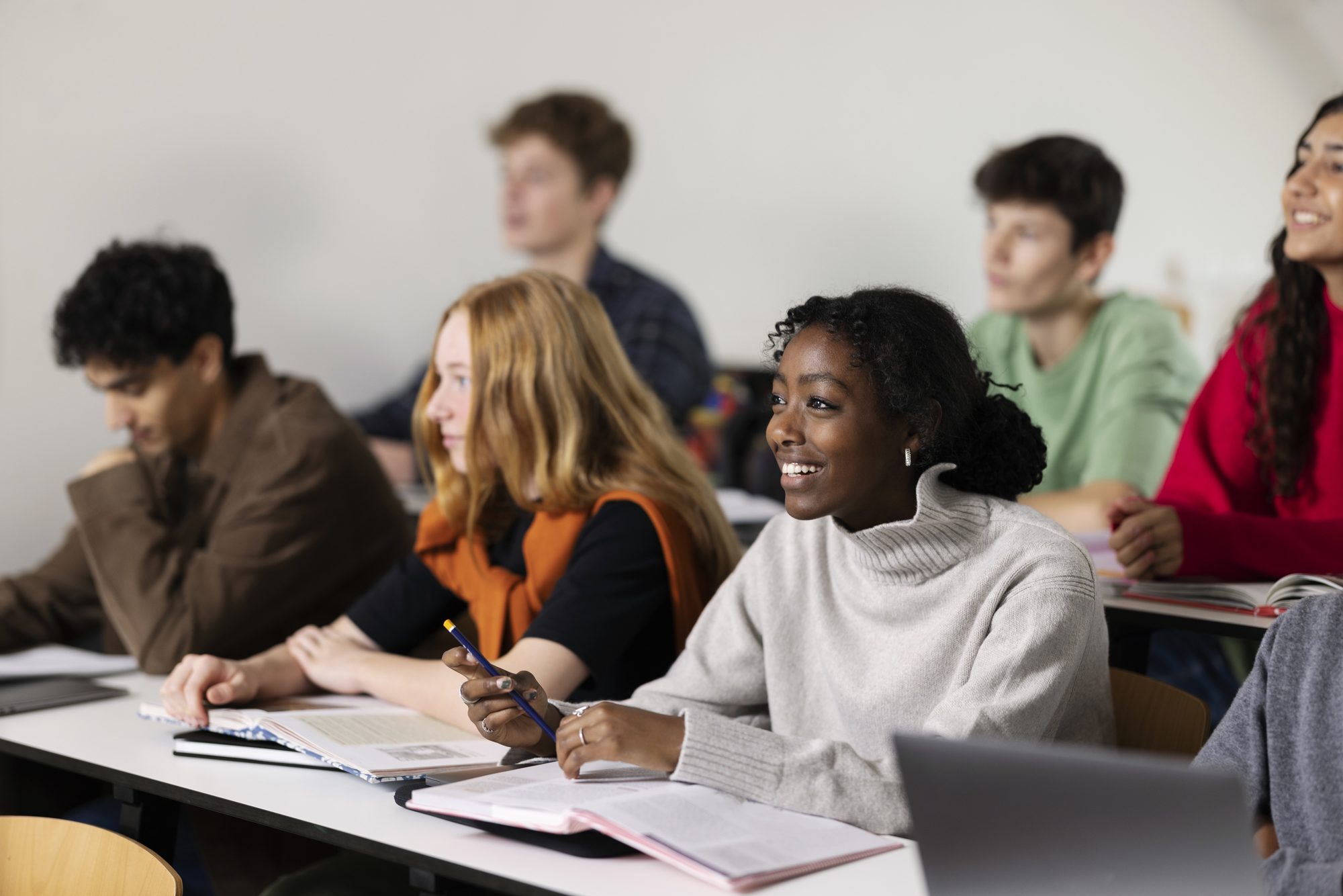 Young students in classroom
