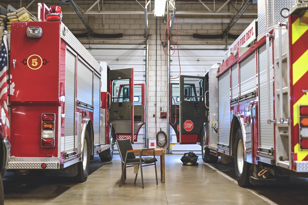 Firetruck, rescue, firefighters, siren, fire station, emergency, fire, fire station, fire station, fire station, fire st