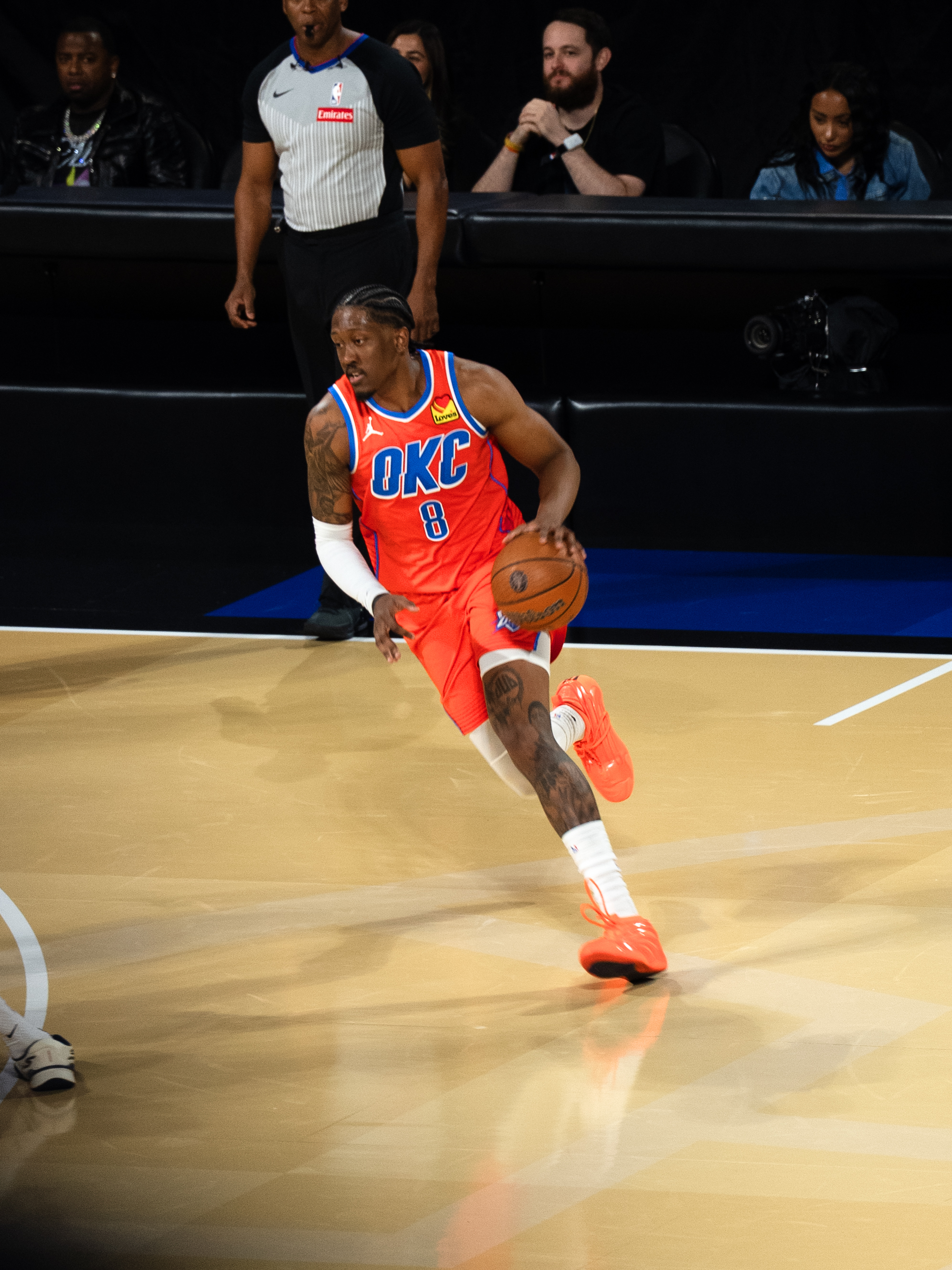 Jalen Williams at 2025 NBA Cup at T-Mobile Arena in Las Vegas, Nevada