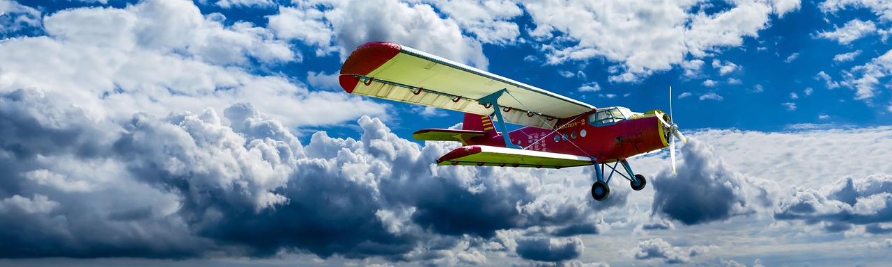Aircraft, propeller, wings, flight, flying, flying plane, airplane, nature, biplane, small plane, clouds, sky, double de